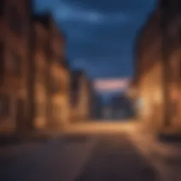 A desolate cityscape at twilight, embodying the essence of abandonment and longing.