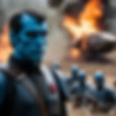 Thrawn in the Heat of Battle Scene illustrating a moment of conflict related to Thrawn
