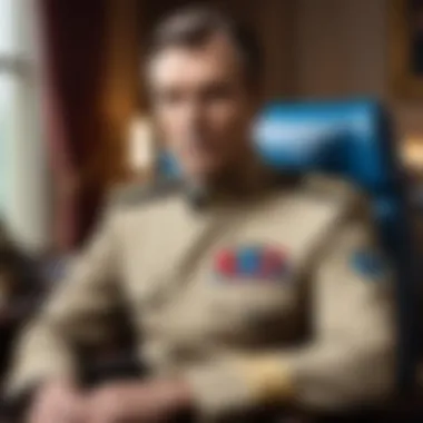 Admiral Thrawn: The Strategist Portrait of Admiral Thrawn in a military setting