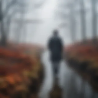 A mysterious foggy landscape reminiscent of classic detective settings