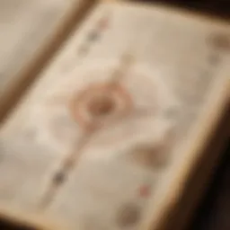 An ancient alchemical manuscript filled with symbols and diagrams