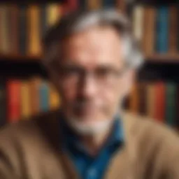A portrait of a classic American author with a thoughtful expression