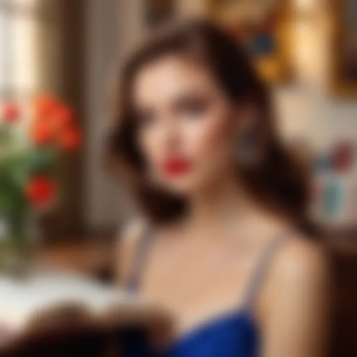 Artistic interpretation of the American beauty concept