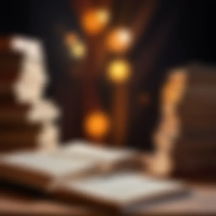 Abstract representation of literary anonymity