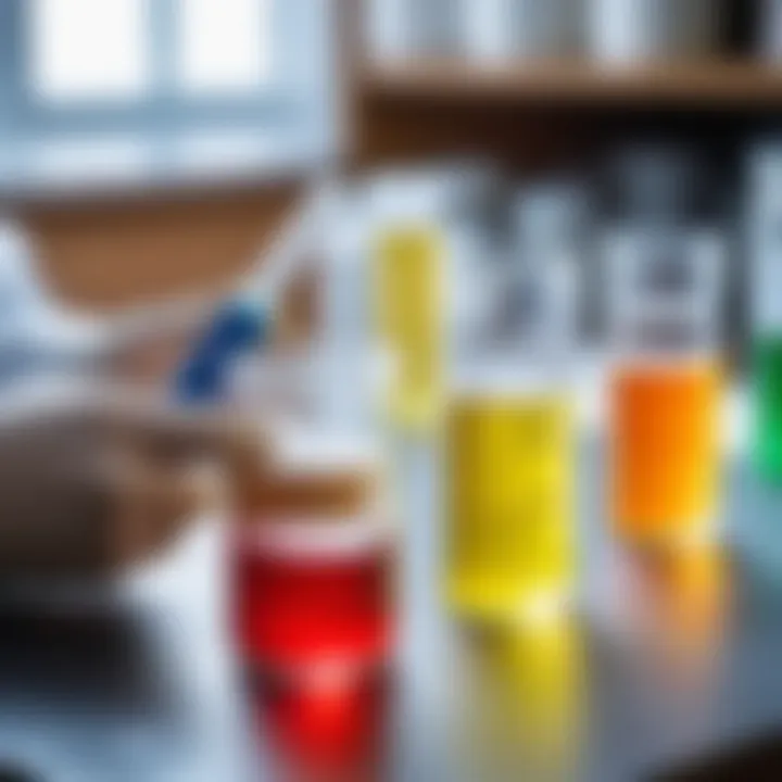 Representation of bacterial lysate in a laboratory setting