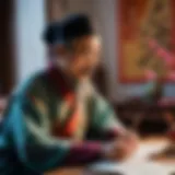 An artistic representation of Bai Zhanzh literary form