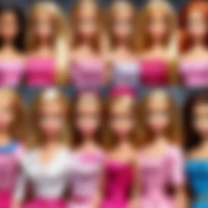 Evolution of Barbie dolls through the years