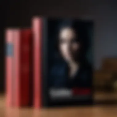 A mysterious book cover featuring a shadowy figure