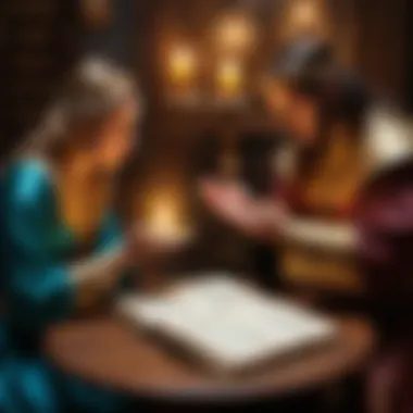 A scene from the novella 'Blessing of the Celestials'