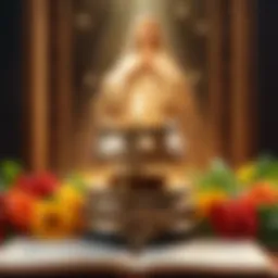 A symbolic representation of divine blessings