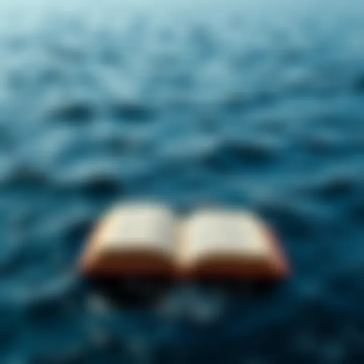 A vast ocean symbolizing deep introspection