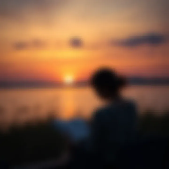 A tranquil sunset reflecting emotional serenity