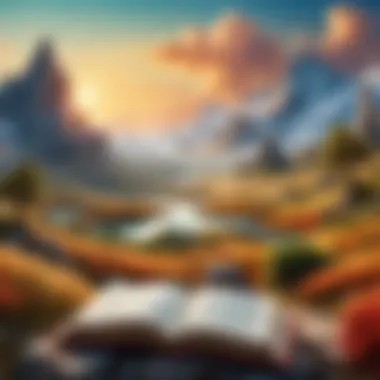A Fantastical Landscape An illustration of a fantastical landscape.