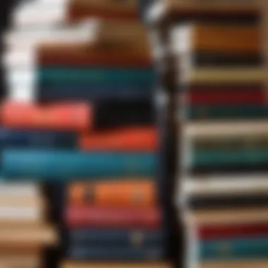 Diverse Fantasy Literature A stack of diverse fantasy novels.