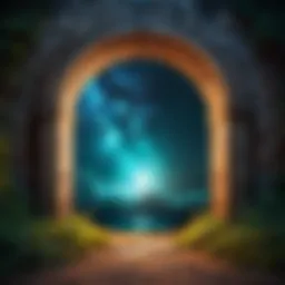 A mystical portal connecting two worlds.