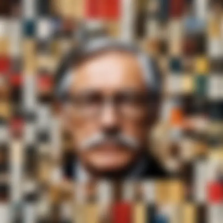 A collage of influential literary works through history