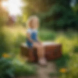 A nostalgic depiction of summer days in a vibrant outdoor setting, reminiscent of childhood adventures.