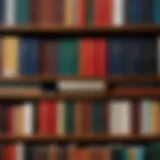 A bookshelf filled with diverse psychology books