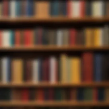 Diverse Genres of Pulitzer Prize Literature A bookshelf filled with Pulitzer Prize literature spanning various genres.