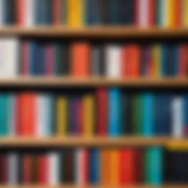 Exploring LGBTQ+ Voices in Literature A bookshelf filled with LGBTQ+ themed novels