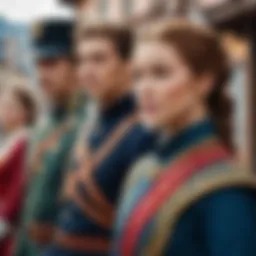 Iconic scene from the series showcasing the main characters
