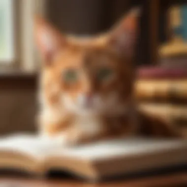Literary Representations of Warrior Cats A collection of famous literary works featuring warrior cats, illustrating their symbolic representation.