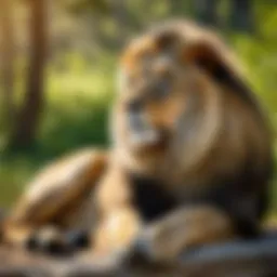 Symbolic representation of Aslan in the Narnian landscape