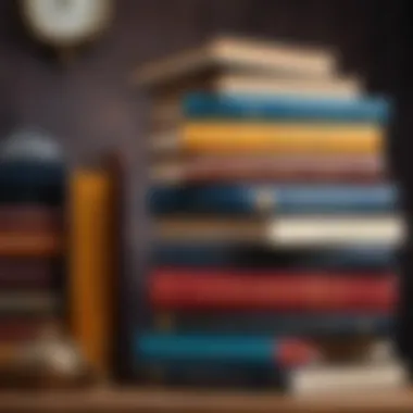 Timeless Treasures of Adventure and Fantasy A collection of classic and modern adventure novels stacked together