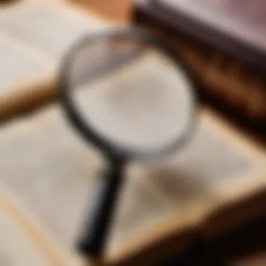 Classic Detective Novel Aesthetic A classic detective novel cover featuring a magnifying glass