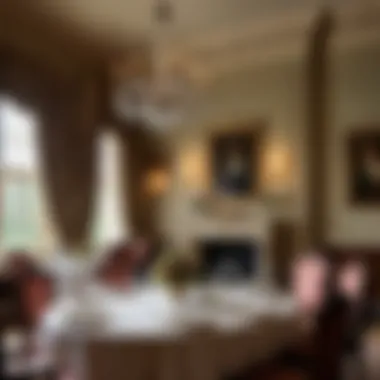 The Elegance of Downton Abbey's Dining Room Elegant dining setting evoking early 20th-century British aristocracy