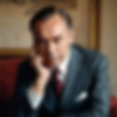 Portrait of Erich Maria Remarque in a contemplative pose