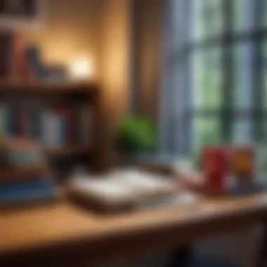 Modern Tales A cozy reading nook with contemporary fiction on a table