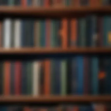 Must-Read Titles in Space Fantasy Literature A bookshelf filled with essential space fantasy titles for readers