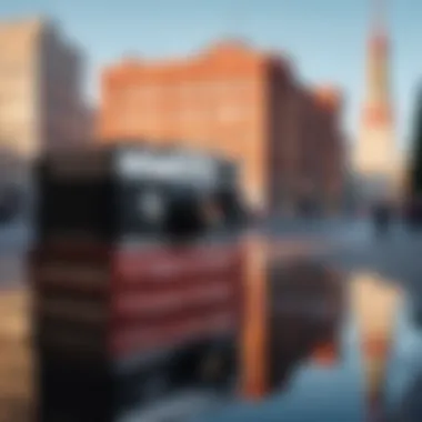 Soviet Era Reflections A historic cityscape representing the Soviet Union