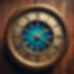 A vintage clock symbolizing time travel