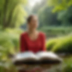 A serene landscape promoting mindfulness and reflection