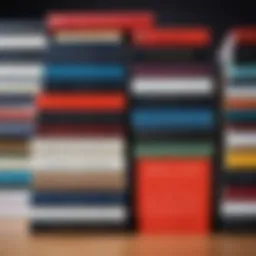 A stack of classic novels showcasing literary evolution