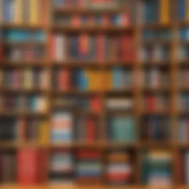 A Collection of Comedy Literature A vibrant library filled with comedy books