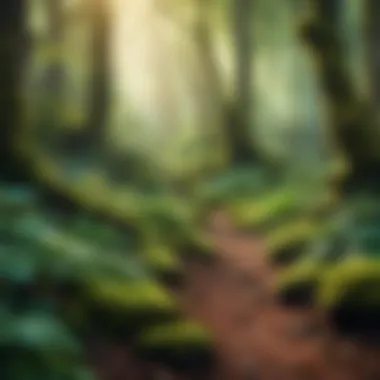 A mystical forest representing the enchanting worlds created by female fantasy authors.