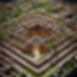 A labyrinthine plot development in a detective story
