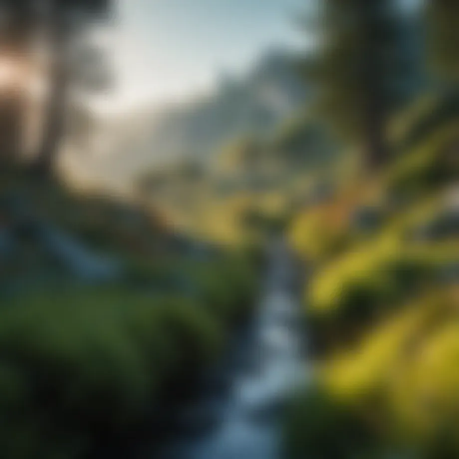 A mystical landscape inspired by Neil Gaiman's stories