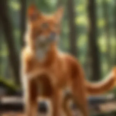 Firestar: A Beacon of Leadership Firestar leading his clan with determination