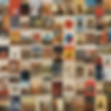 Cultural Symbols Collage A collage of cultural symbols reflecting the societal context that influences Лавринович’s narrative.