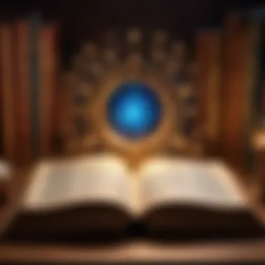 Book of Wonders An open book with magical symbols and glowing pages