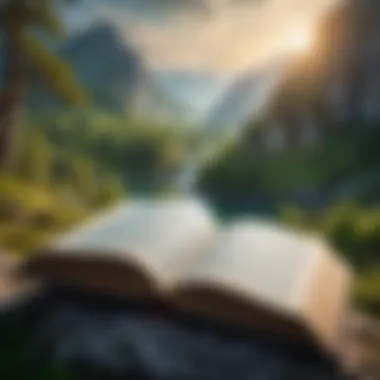 Exploring Mythical Realms in Fantasy Literature A fantasy realm filled with mythical creatures and enchanting landscapes