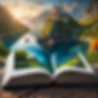 Diving into the Realm of Fantasy A mesmerizing fantasy landscape showcasing magical elements
