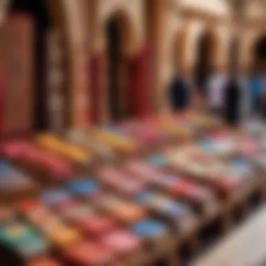 Vibrant market scene showcasing the cultural richness of Fez