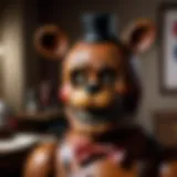Conceptual art of the first Five Nights at Freddy's game