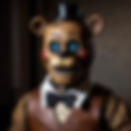 A creepy animatronic character from Five Nights at Freddy's