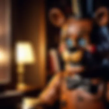Gameplay Screenshot from Five Nights at Freddy's Screenshot of a tense moment in gameplay